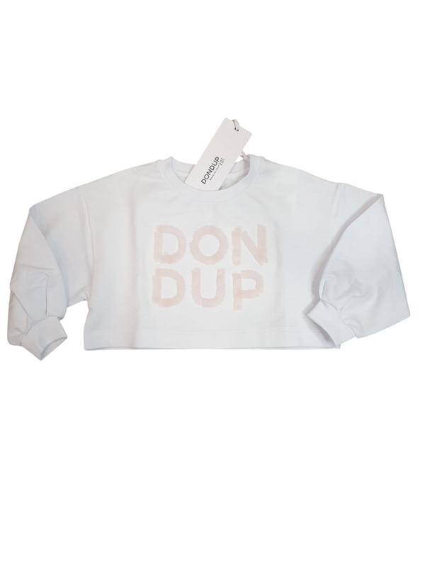Felpa cropped bianca DONDUP