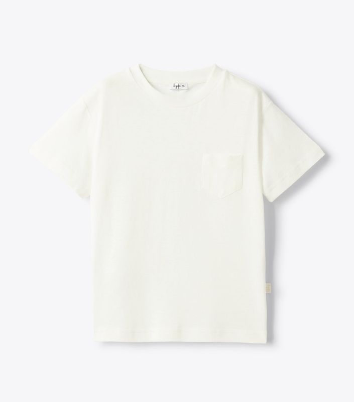 T-shirt cotone e lino latte IlGufo