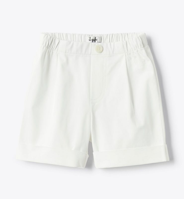Bermuda bianco gabardine IlGufo