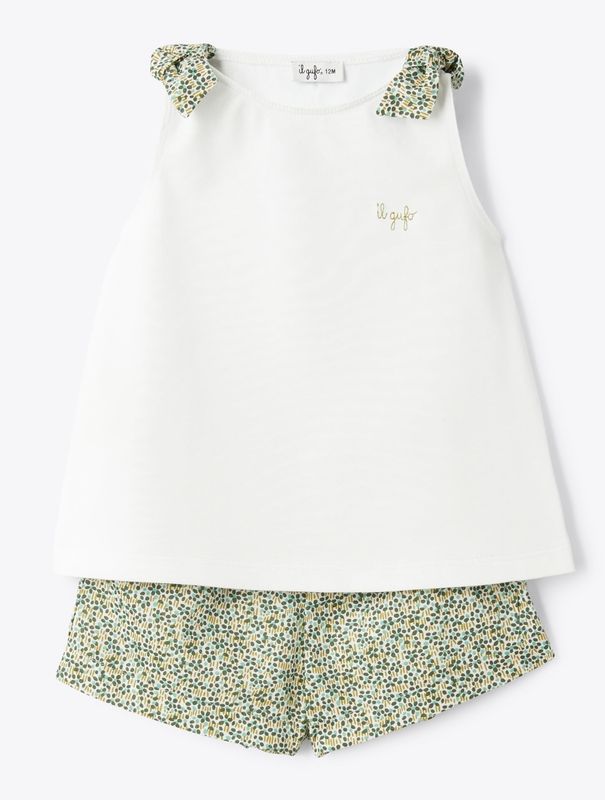 Completo 2pz liberty verde bosco IlGufo