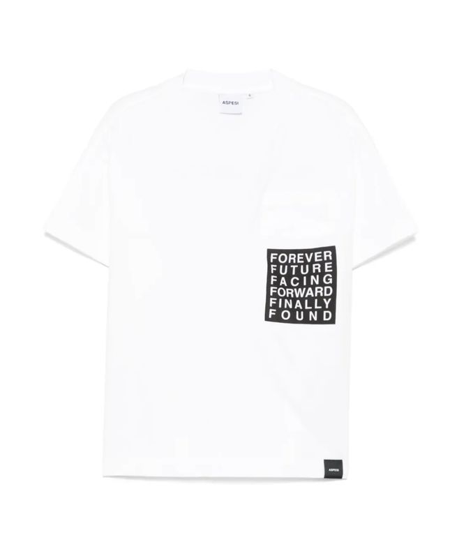 T-shirt bianca taschino Aspesi