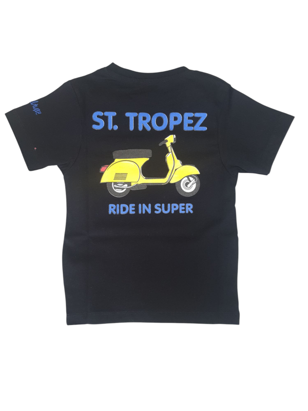 T-shirt nera SUPERCULTURE