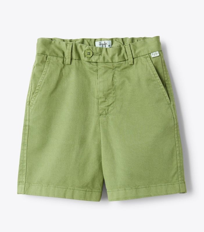 Bermuda in gabardine verde prato IlGufo