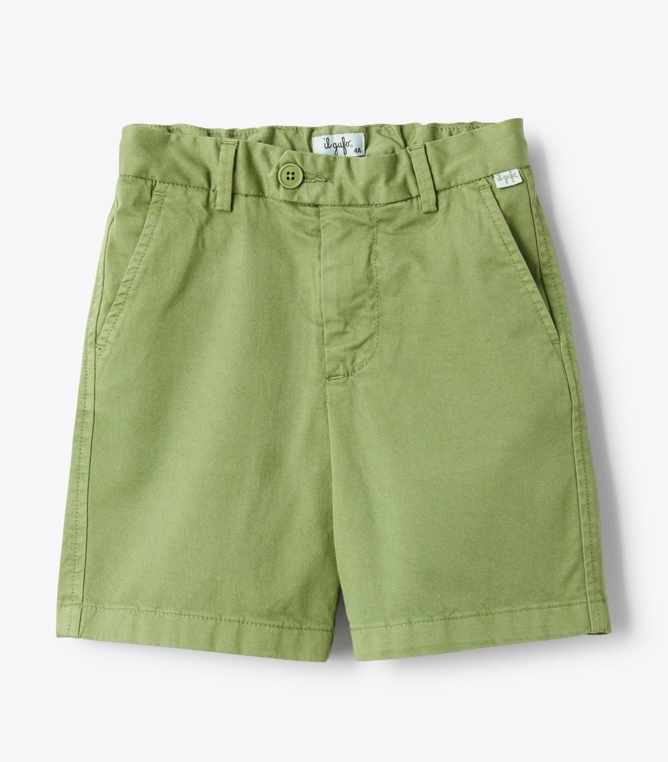 Bermuda in gabardine verde prato IlGufo