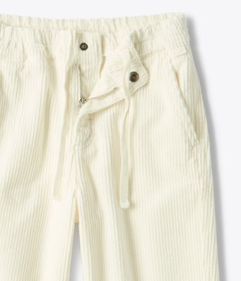 Pantalone carrot velluto bianco IlGufo