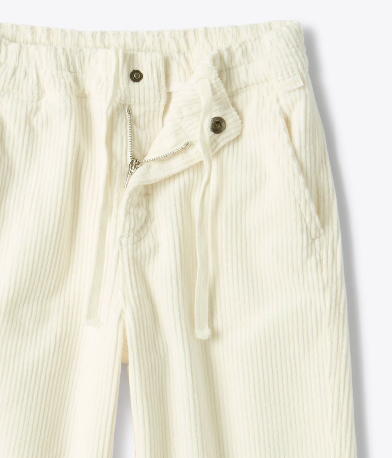 Pantalone carrot velluto bianco IlGufo