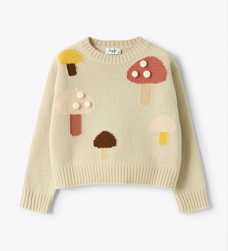 Pullover funghetti lana IlGufo