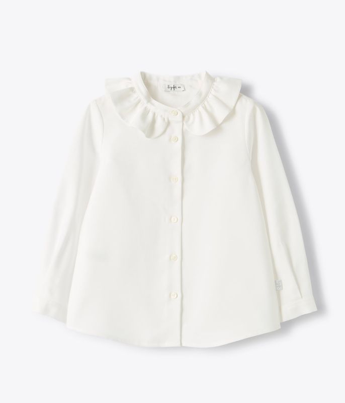 Camicia bianca collo volant IlGufo