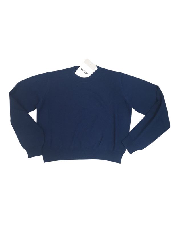 Pullover blu lana Aspesi