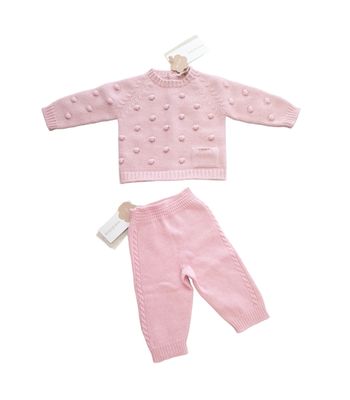 Completo 2pz rosa Wedoble