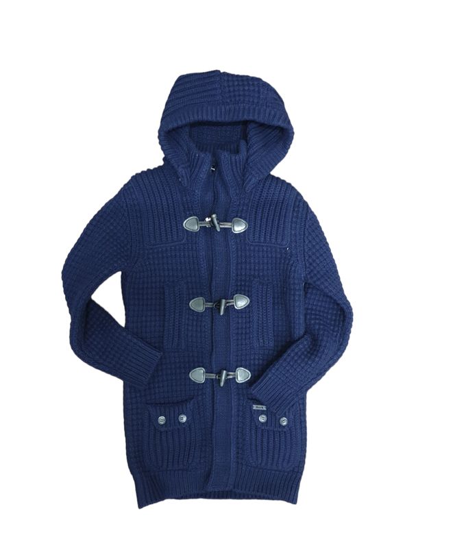 Cappotto lana blu Bark