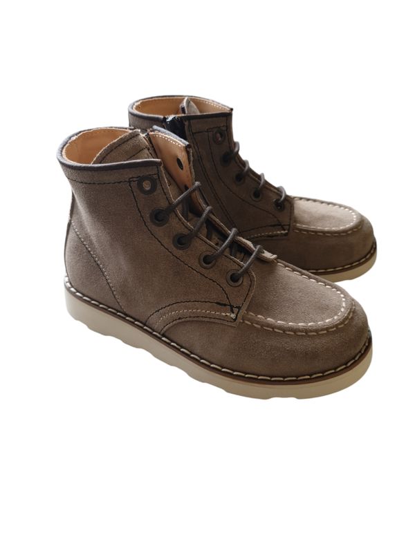 Stivaletto stringato Ocra