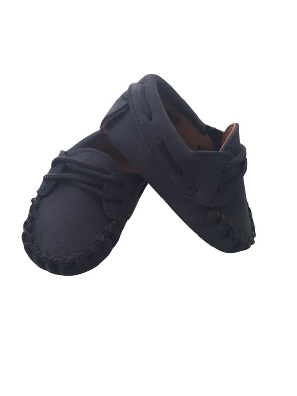 Mocassino nabuck blu PèPè