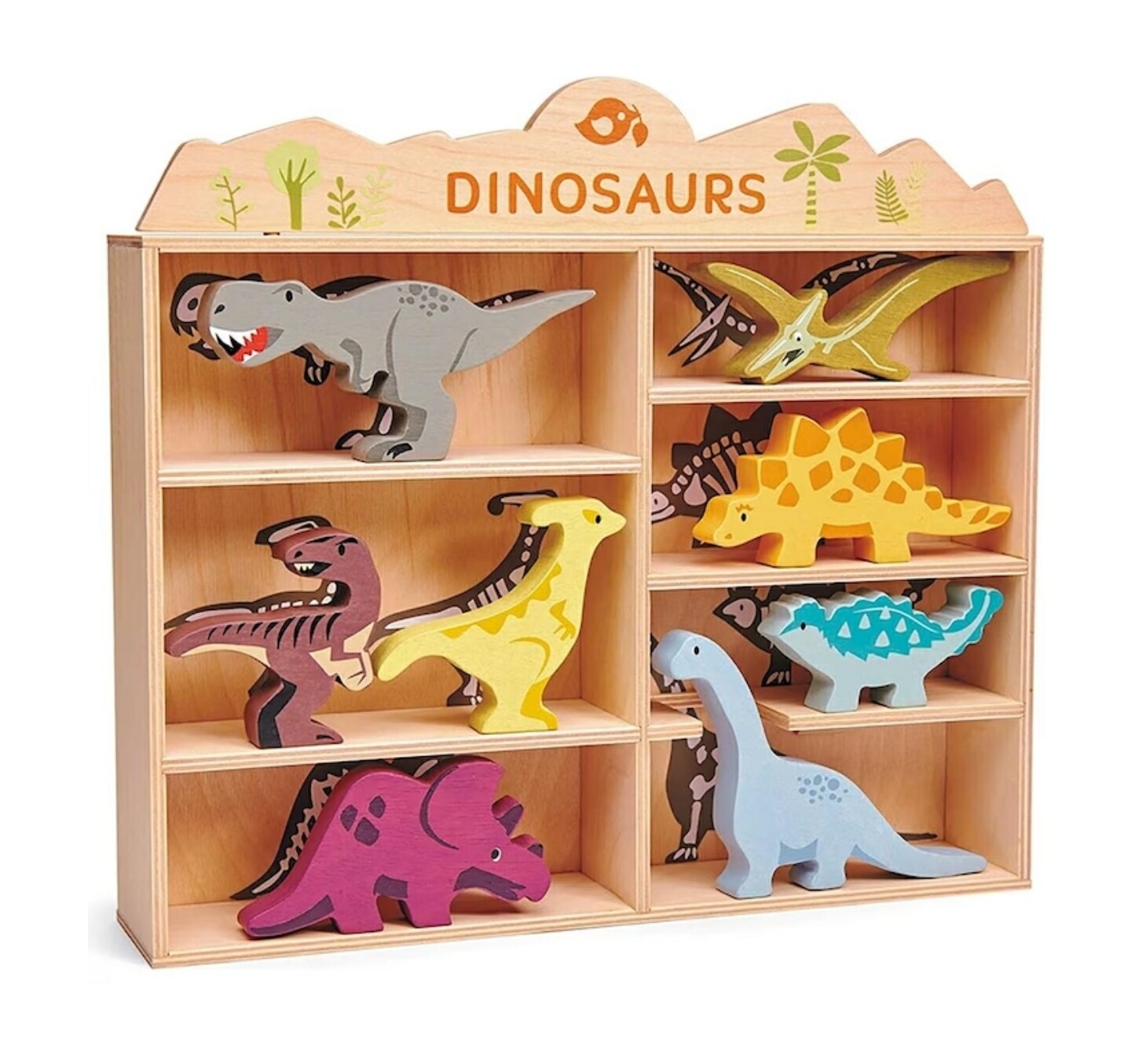 Bacheca legno dinosauri Tender Leaf