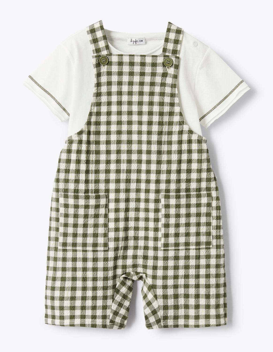 Completo salopette e t-shirt IlGufo