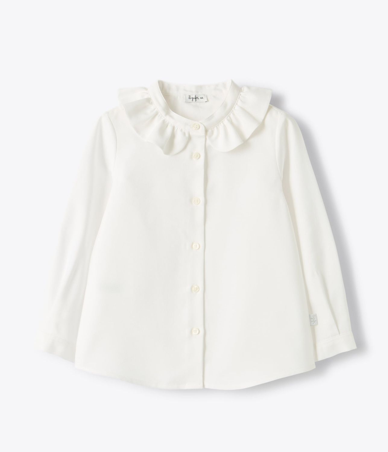 Camicia bianca collo volant IlGufo