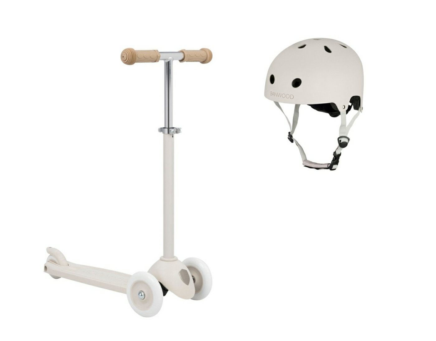 Monopattino + casco Ivory