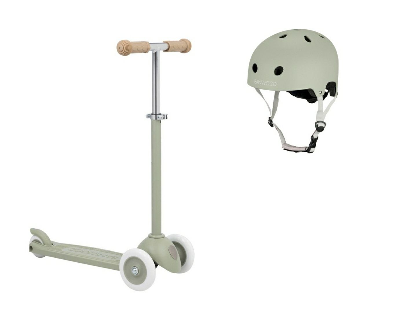 Monopattino + casco Olive