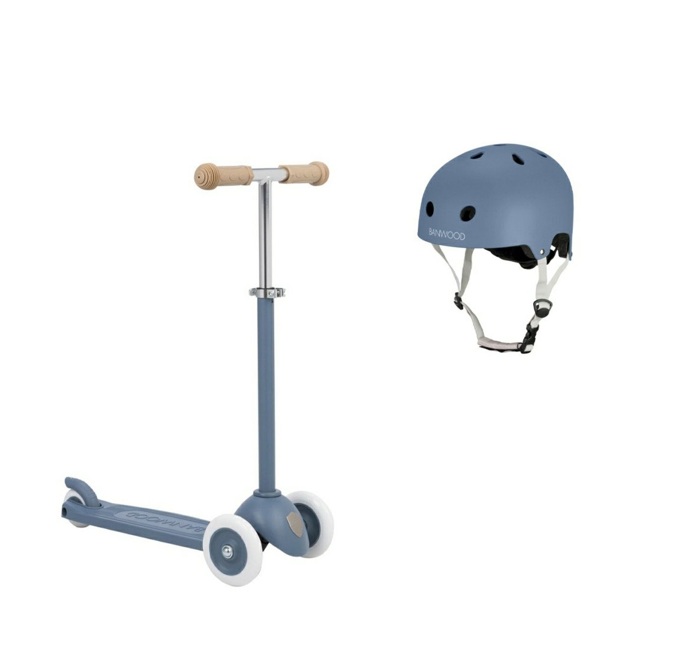 Monopattino + casco Blue Sea