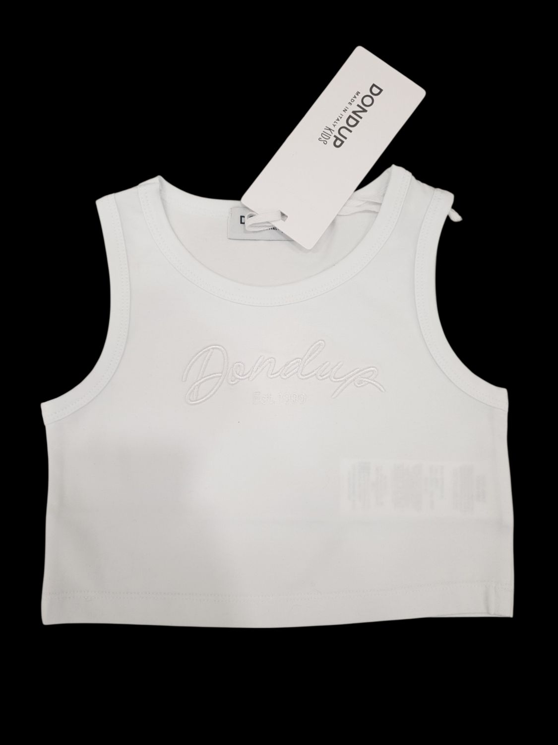 Canotta bianca cropped DONDUP
