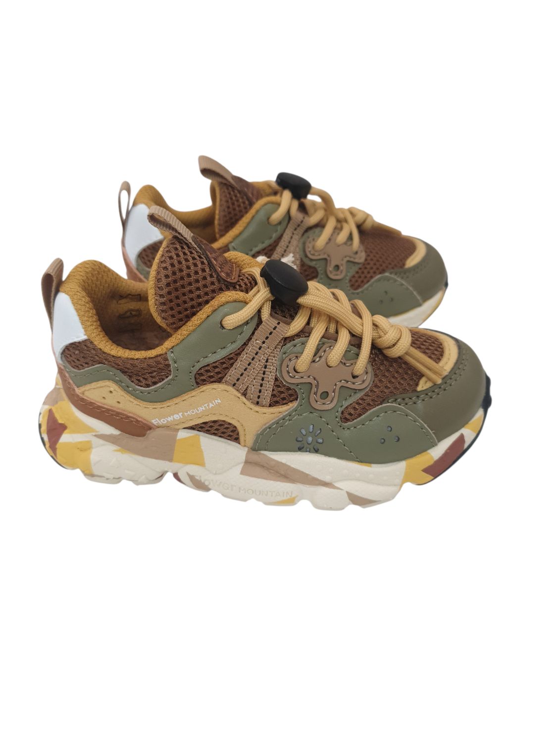 Sneaker Yamano 3 junior  brown&amp;mais militare Flower Mountain