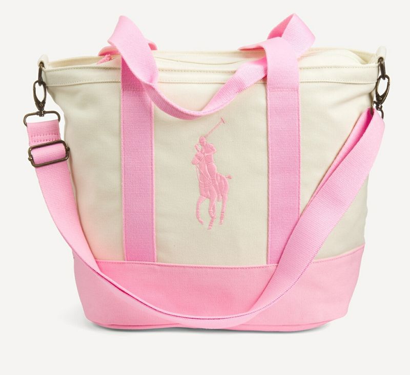 Borsa avorio pink Ralph Lauren