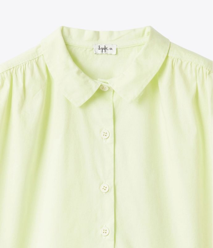 Camicia in popeline kiwi IlGufo