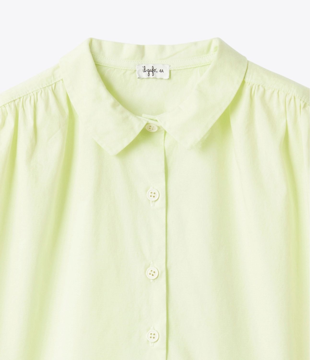 Camicia in popeline kiwi IlGufo