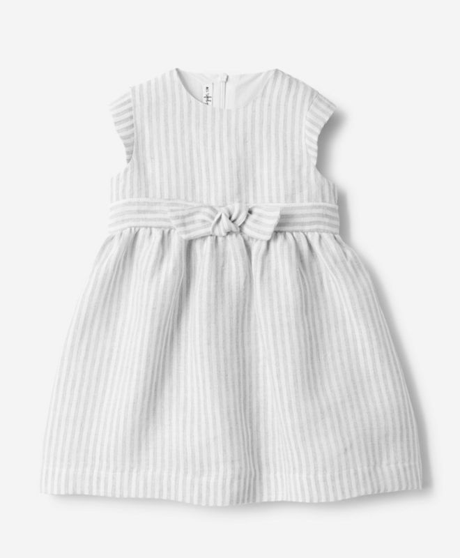 Abito in seersucker a righe acciaio IlGufo