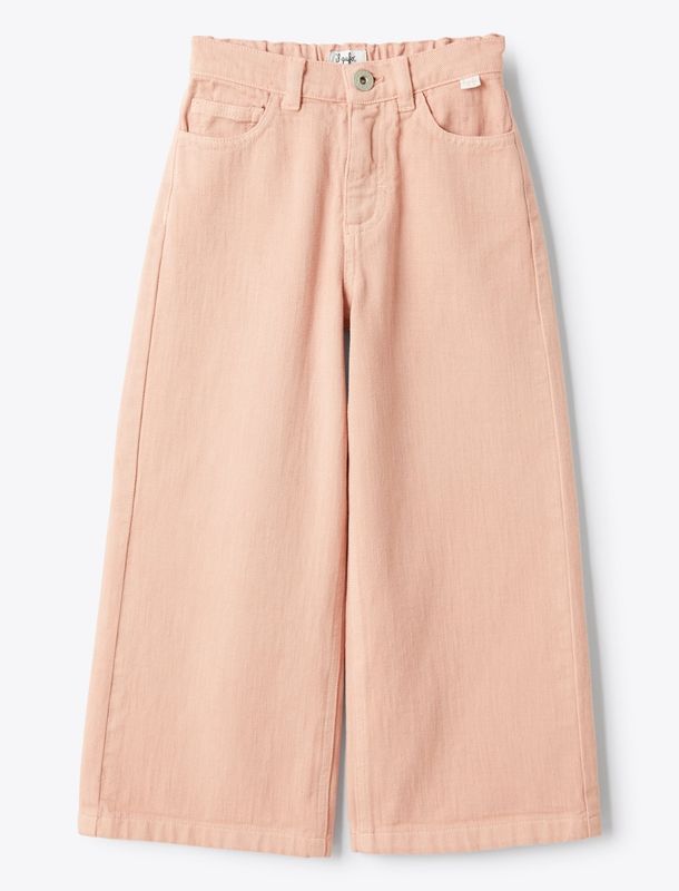 Pantalone wide leg in denim rosa IlGufo