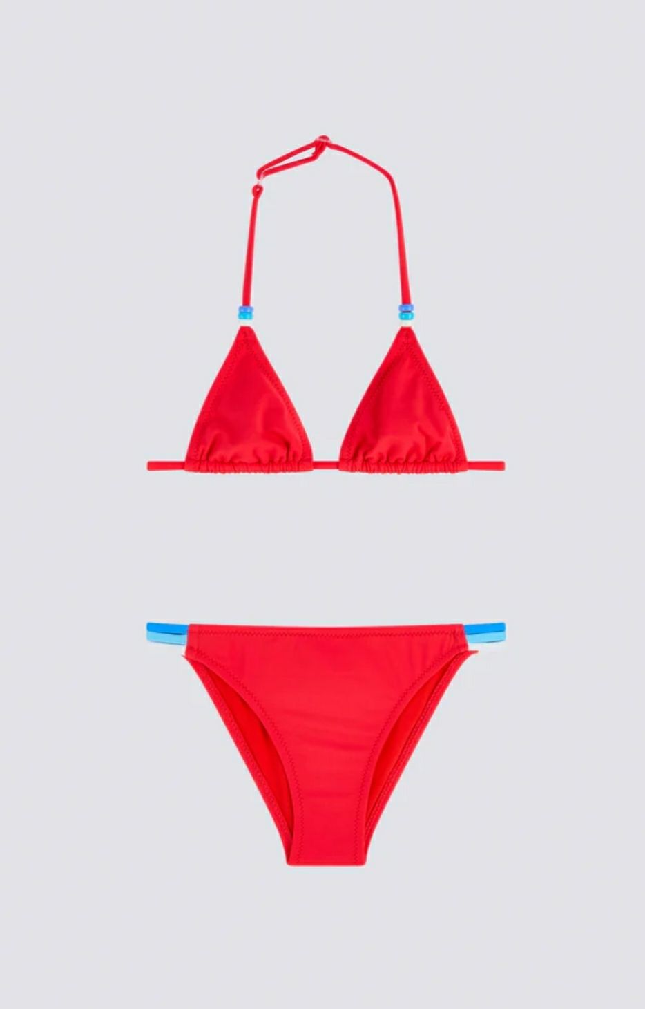 Bikini triangolo e slip rosso SUNDEK