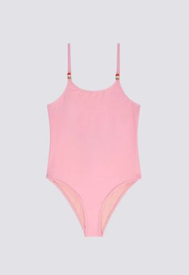 Costume intero rosa perline SUNDEK