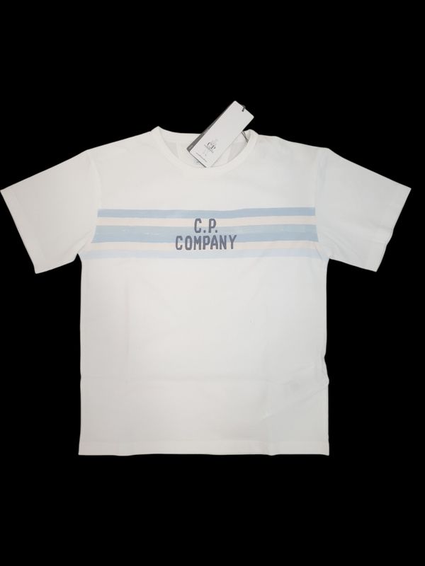 T-shirt bianca stampata C.P.COMPANY