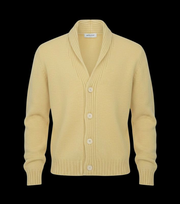 Cardigan giallo canarino DONDUP