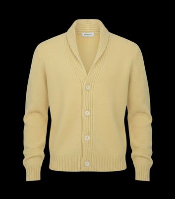 Cardigan giallo canarino DONDUP