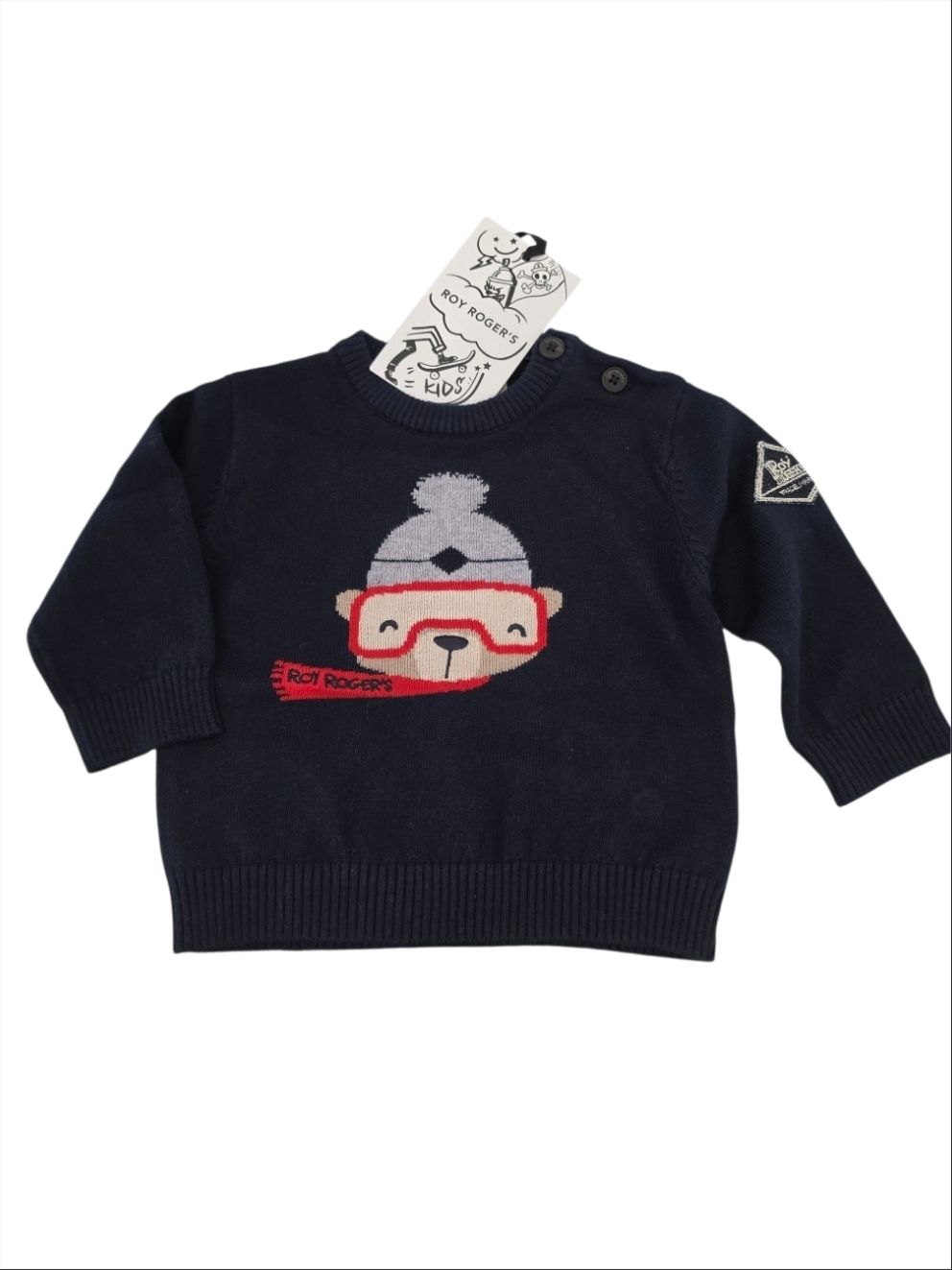 Pullover blu orsetto RoyRoger's