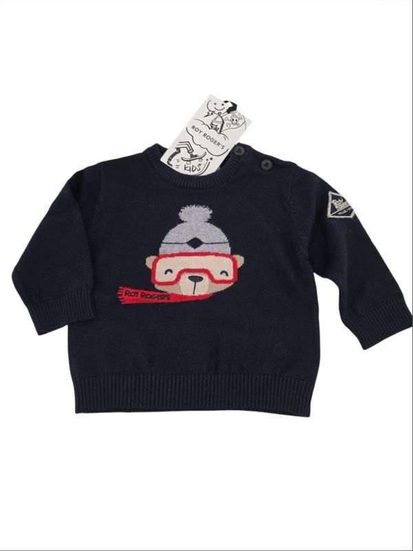 Pullover blu orsetto RoyRoger's