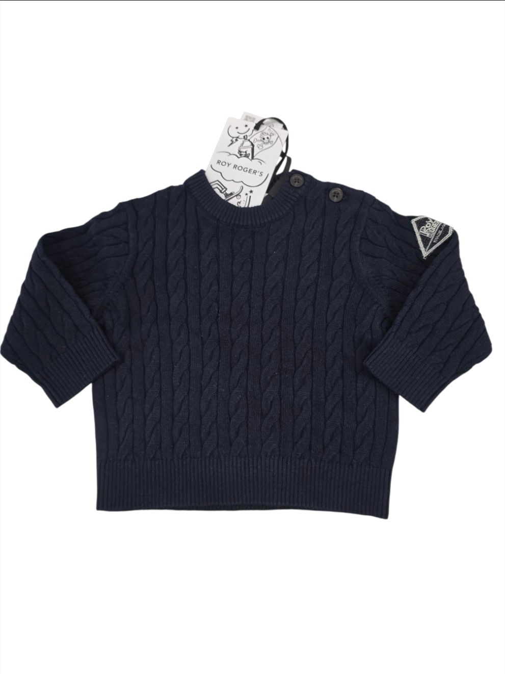 Pullover blu treccia RoyRoger's