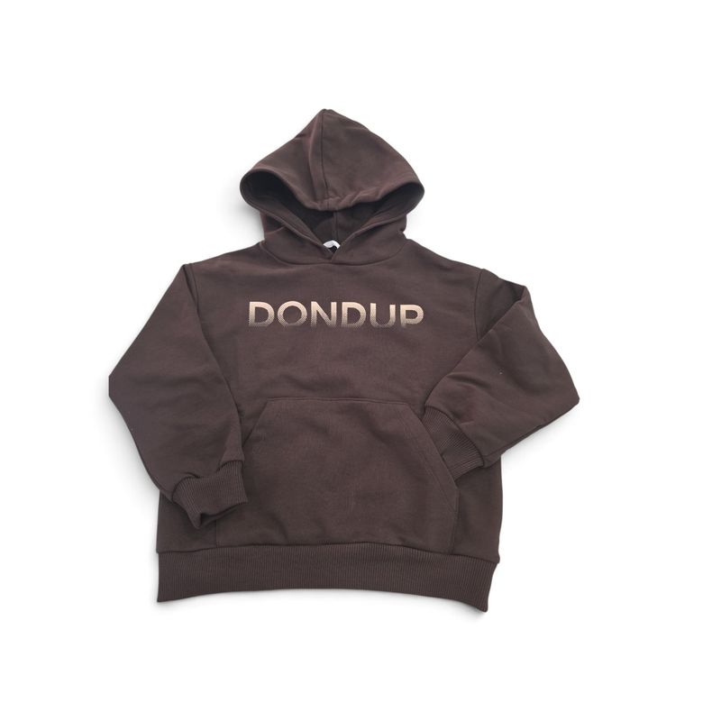 Felpa hoodie cioccolato DONDUP
