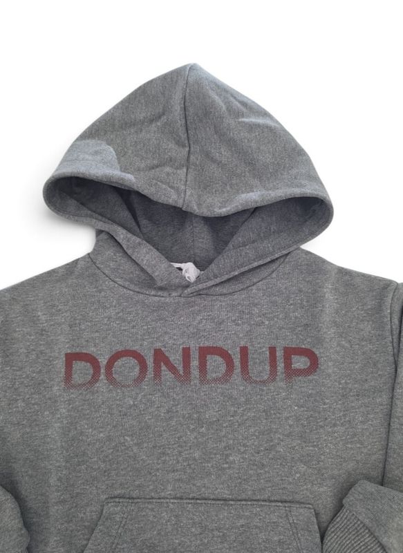 Felpa hoodie grigia DONDUP