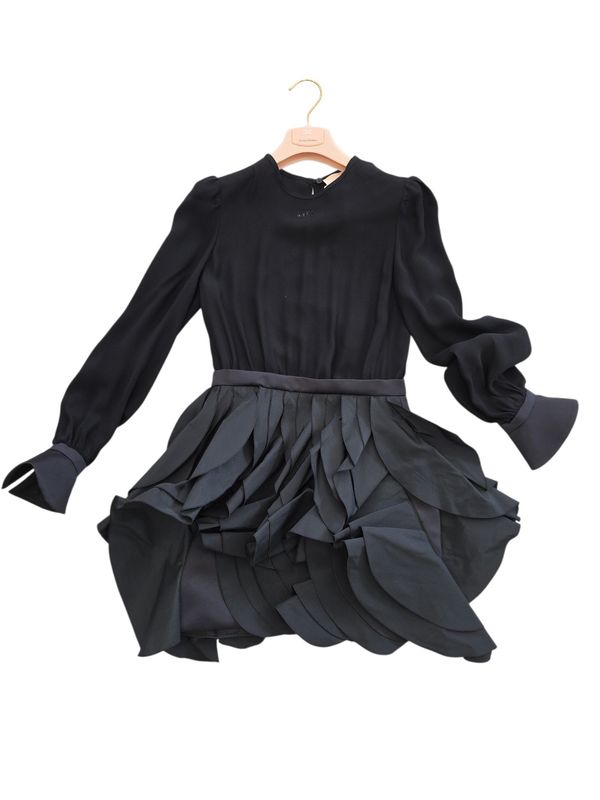 Abito nero petali ELISABETTA FRANCHI