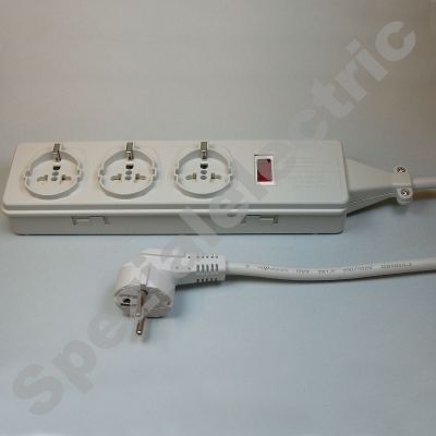 K09200100000 - Steckdosenleiste, 3-fach