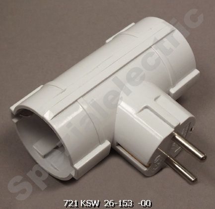 K09500100000 - Schukozweifachstecker