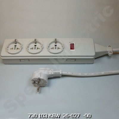 K09200100000 - Steckdosenleiste, 3-fach