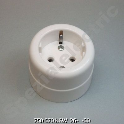 K09000100050 - Aufputzsteckdosen, 2-polig