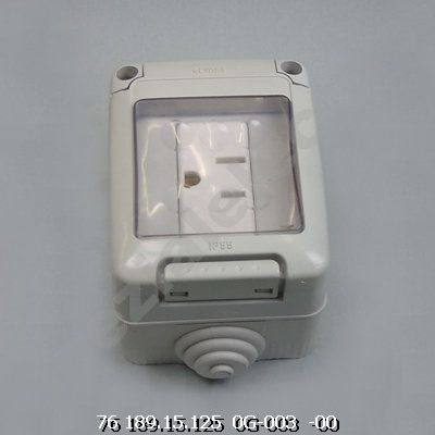 K11402300050 - Aufputzsteckdosen, 2-polig