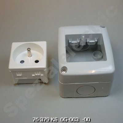 K11601700020 - Aufputzsteckdosen, 3-polig