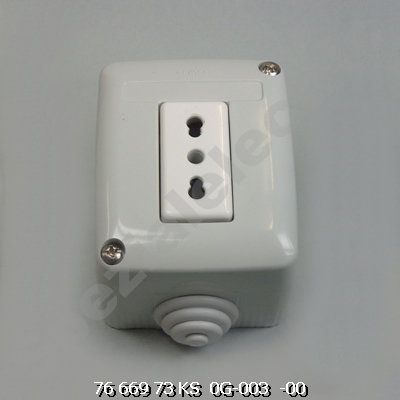 K03301200030 - Aufputzsteckdosen, 3-polig