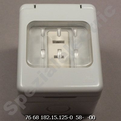 K12004600007 - Aufputzsteckdosen, 2-polig