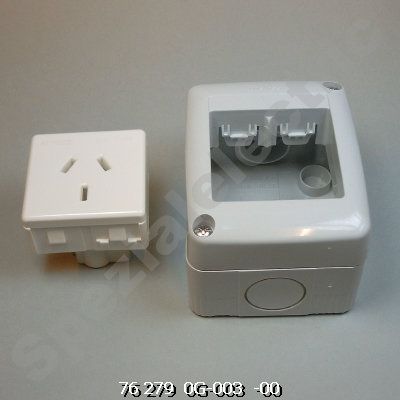K03300400020 - Aufputzsteckdosen, 3-polig